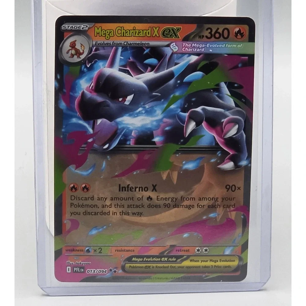Mega Charizard X ex 013/094 Phantasmal Flames Double Rare Holo Pokemon TCG